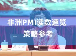 非洲PMI读数速览 策略参考